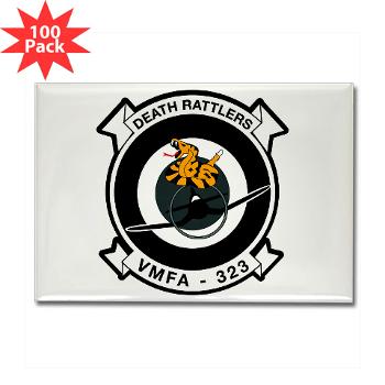 MFAS323 - M01 - 01 - Marine F/A Squadron 323(F/A-18C) - Rectangle Magnet (100 pack) - Click Image to Close