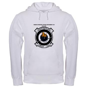 MFAS323 - A01 - 03 - Marine F/A Squadron 323(F/A-18C) with Text - Hooded Sweatshirt