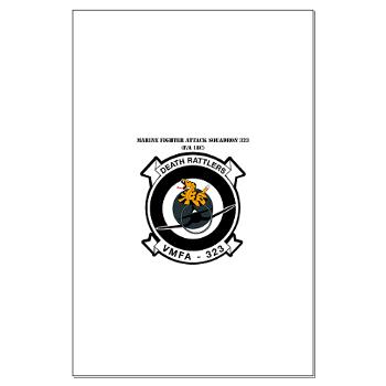 MFAS323 - M01 - 02 - Marine F/A Squadron 323(F/A-18C) with Text - Large Poster