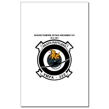 MFAS323 - M01 - 02 - Marine F/A Squadron 323(F/A-18C) with Text - Mini Poster Print
