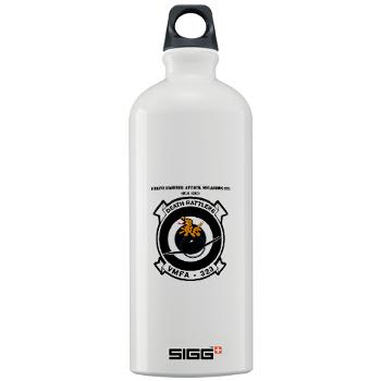 MFAS323 - M01 - 03 - Marine F/A Squadron 323(F/A-18C) with Text - Sigg Water Bottle 1.0L