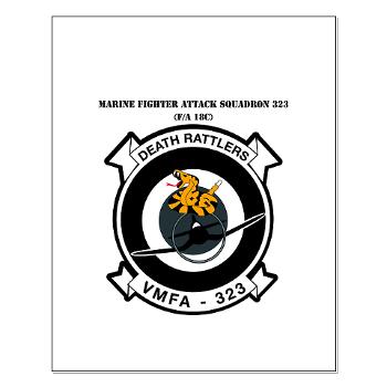 MFAS323 - M01 - 02 - Marine F/A Squadron 323(F/A-18C) with Text - Small Poster