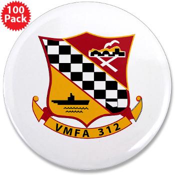 MFAS312 - A01 - 01 - USMC - Marine Fighter Attack Squadron 312 (VMFA-312) - 3.5" Button (100 pack)