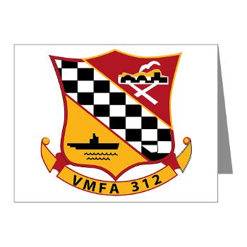 MFAS312 - A01 - 01 - USMC - Marine Fighter Attack Squadron 312 (VMFA-312) - Note Cards (Pk of 20)