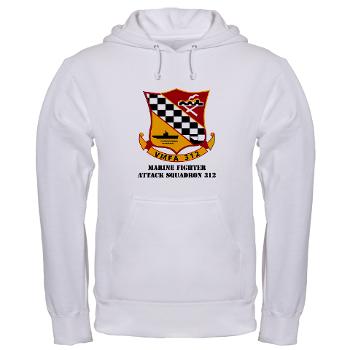 MFAS312 - A01 - 01 - USMC - Marine Fighter Attack Squadron 312 (VMFA-312) with Text - Hooded Sweatshirt
