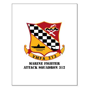 MFAS312 - A01 - 01 - USMC - Marine Fighter Attack Squadron 312 (VMFA-312) with Text - Small Poster