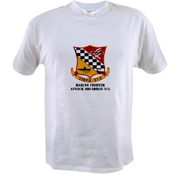MFAS312 - A01 - 01 - USMC - Marine Fighter Attack Squadron 312 (VMFA-312) with Text - Value T-Shirt - Click Image to Close