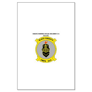 MFAS314 - M01 - 02 - Marine F/A Squadron 314(F/A-18C) with Text Large Poster