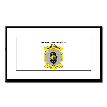 MFAS314 - M01 - 02 - Marine F/A Squadron 314(F/A-18C) with Text Small Framed Print