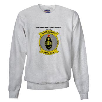 MFAS314 - A01 - 03 - Marine F/A Squadron 314(F/A-18C) with Text Sweatshirt - Click Image to Close