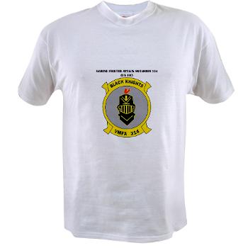 MFAS314 - A01 - 04 - Marine F/A Squadron 314(F/A-18C) with Text Value T-Shirt - Click Image to Close
