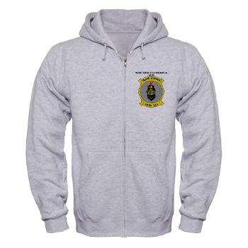 MFAS314 - A01 - 03 - Marine F/A Squadron 314(F/A-18C) with Text Zip Hoodie