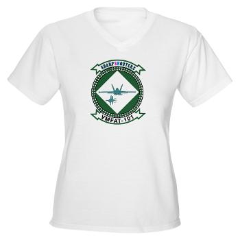 MFATS101 - A01 - 04 - Marine F/A Training Squadron 101 - Women's V-Neck T-Shirt
