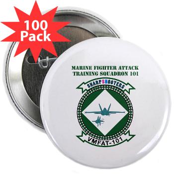 MFATS101 - M01 - 01 - Marine F/A Training Squadron 101 with Text - 2.25" Button (100 pack)