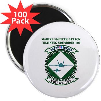 MFATS101 - M01 - 01 - Marine F/A Training Squadron 101 with Text - 2.25" Magnet (100 pack) - Click Image to Close