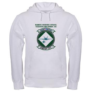 MFATS101 - A01 - 03 - Marine F/A Training Squadron 101 with Text - Hooded Sweatshirt - Click Image to Close