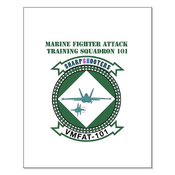MFATS101 - M01 - 02 - Marine F/A Training Squadron 101 with Text - Small Poster