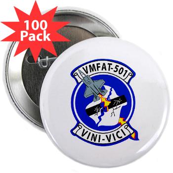 MFATS501 - A01 - 01 - USMC - Marine Fighter Attack Training Squadron 501 (VMFAT-501) - 2.25" Button (100 pack) - Click Image to Close