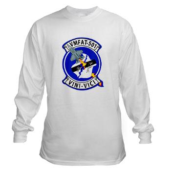 MFATS501 - A01 - 01 - USMC - Marine Fighter Attack Training Squadron 501 (VMFAT-501) with Text - Long Sleeve T-Shirt