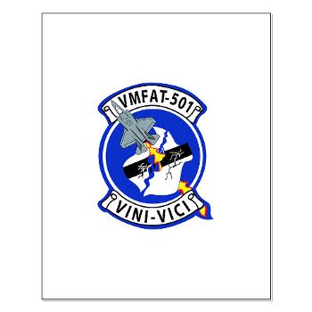 MFATS501 - A01 - 01 - USMC - Marine Fighter Attack Training Squadron 501 (VMFAT-501) with Text - Small Poster