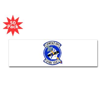 MFATS501 - A01 - 01 - USMC - Marine Fighter Attack Training Squadron 501 (VMFAT-501) with Text - Sticker (Bumper 50 pk) - Click Image to Close
