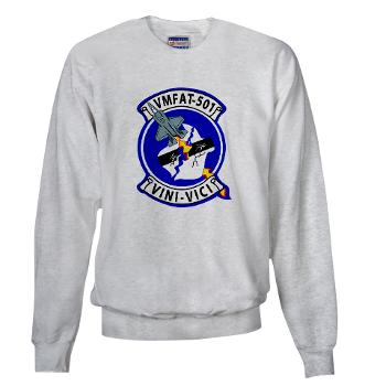 MFATS501 - A01 - 01 - USMC - Marine Fighter Attack Training Squadron 501 (VMFAT-501) with Text - Sweatshirt