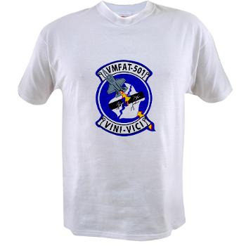 MFATS501 - A01 - 01 - USMC - Marine Fighter Attack Training Squadron 501 (VMFAT-501) with Text - Value T-Shirt - Click Image to Close