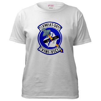 MFATS501 - A01 - 01 - USMC - Marine Fighter Attack Training Squadron 501 (VMFAT-501) with Text - Women's T-Shirt - Click Image to Close