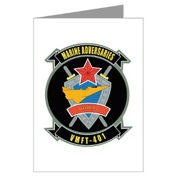 MFTS401 - M01 - 02 - Marine Fighter Training Squadron - 401 - Greeting Cards (Pk of 10)