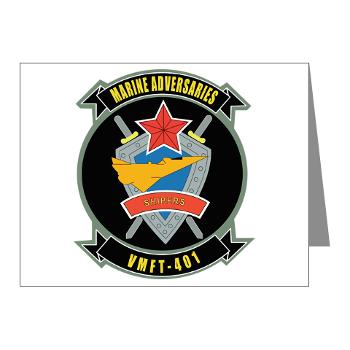 MFTS401 - M01 - 02 - Marine Fighter Training Squadron - 401 - Note Cards (Pk of 20) - Click Image to Close