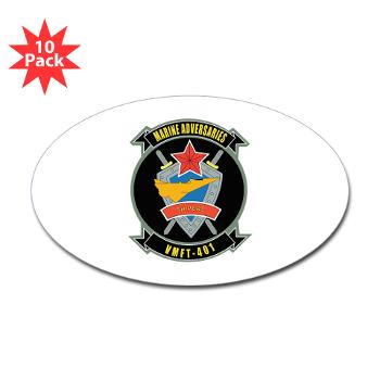 MFTS401 - M01 - 01 - Marine Fighter Training Squadron - 401 - Sticker (Oval 10 pk)