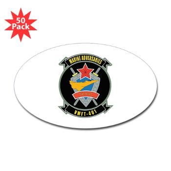 MFTS401 - M01 - 01 - Marine Fighter Training Squadron - 401 - Sticker (Oval 50 pk)