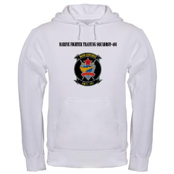 MFTS401 - A01 - 03 - Marine Fighter Training Squadron - 401 with Text - Hooded Sweatshirt