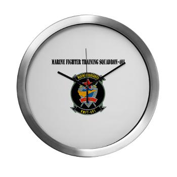 MFTS401 - M01 - 03 - Marine Fighter Training Squadron - 401 with Text - Modern Wall Clock