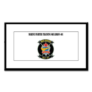 MFTS401 - M01 - 02 - Marine Fighter Training Squadron - 401 with Text - Small Framed Print