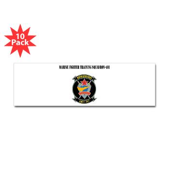 MFTS401 - M01 - 01 - Marine Fighter Training Squadron - 401 with Text - Sticker (Bumper 10 pk) - Click Image to Close
