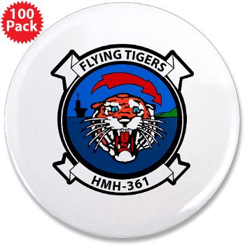 MHHS361 - M01 - 01 - Marine Heavy Helicopter Squadron 361 3.5" Button (100 pack)
