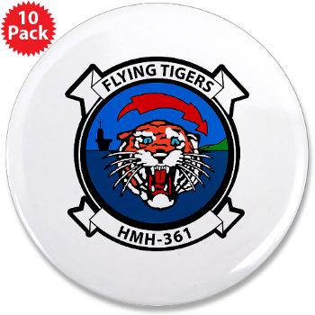 MHHS361 - M01 - 01 - Marine Heavy Helicopter Squadron 361 3.5" Button (10 pack)
