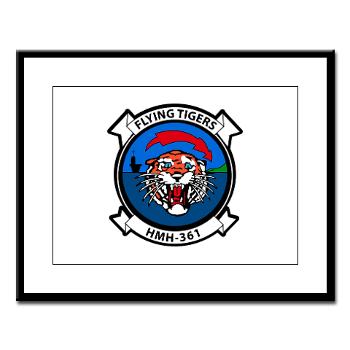 MHHS361 - M01 - 02 - Marine Heavy Helicopter Squadron 361 Large Framed Print