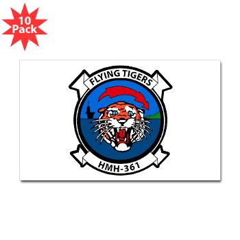 MHHS361 - M01 - 01 - Marine Heavy Helicopter Squadron 361 Sticker (Rectangle 10 pk)