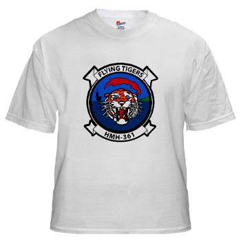 MHHS361 - A01 - 04 - Marine Heavy Helicopter Squadron 361 White T-Shirt - Click Image to Close
