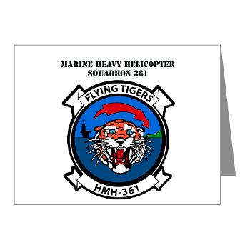 MHHS361 - M01 - 02 - Marine Heavy Helicopter Squadron 361 with Text Note Cards (Pk of 20) - Click Image to Close