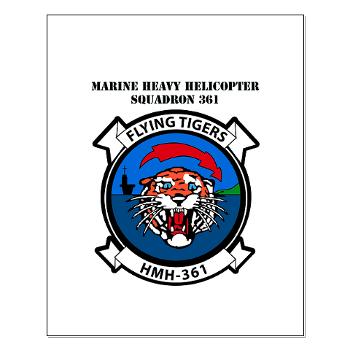 MHHS361 - M01 - 02 - Marine Heavy Helicopter Squadron 361 with Text Small Poster
