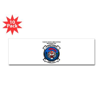 MHHS361 - M01 - 01 - Marine Heavy Helicopter Squadron 361 with Text Sticker (Bumper 10 pk)