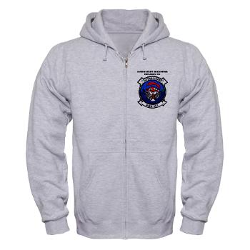 MHHS361 - A01 - 03 - Marine Heavy Helicopter Squadron 361 with Text Zip Hoodie