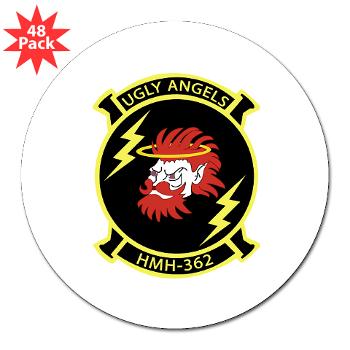 MHHS362 - M01 - 01 - Marine Heavy Helicopter Squadron 362 3" Lapel Sticker (48 pk)