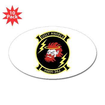 MHHS362 - M01 - 01 - Marine Heavy Helicopter Squadron 362 Sticker (Oval 10 pk)