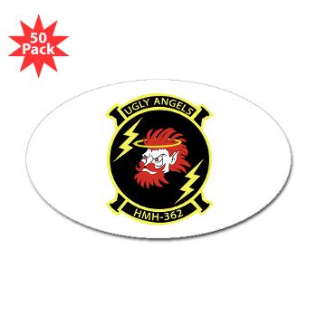 MHHS362 - M01 - 01 - Marine Heavy Helicopter Squadron 362 Sticker (Oval 50 pk)
