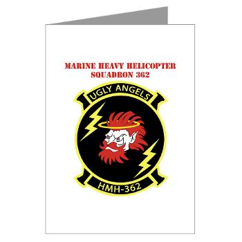 MHHS362 - M01 - 02 - Marine Heavy Helicopter Squadron 362 with Text Greeting Cards (Pk of 10)