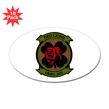 MHHS363 - M01 - 01 - DUI - Marine Heavy Helicopter Squadron 363 - Sticker (Oval 10 pk) - Click Image to Close